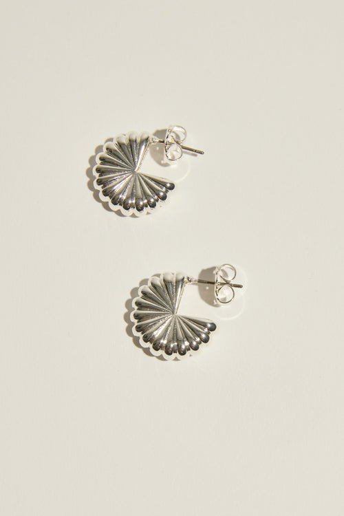 Atelier 19 Fluted Hoop Earrings