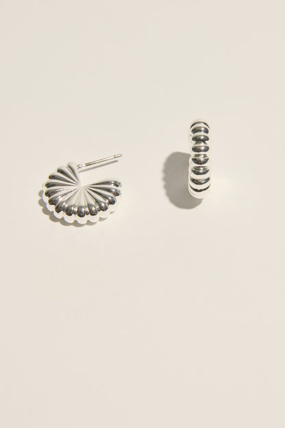 Atelier 19 Fluted Hoop Earrings