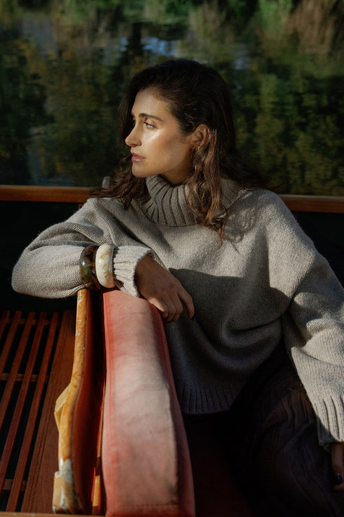 Holly Wool Blend Roll Neck Sweater