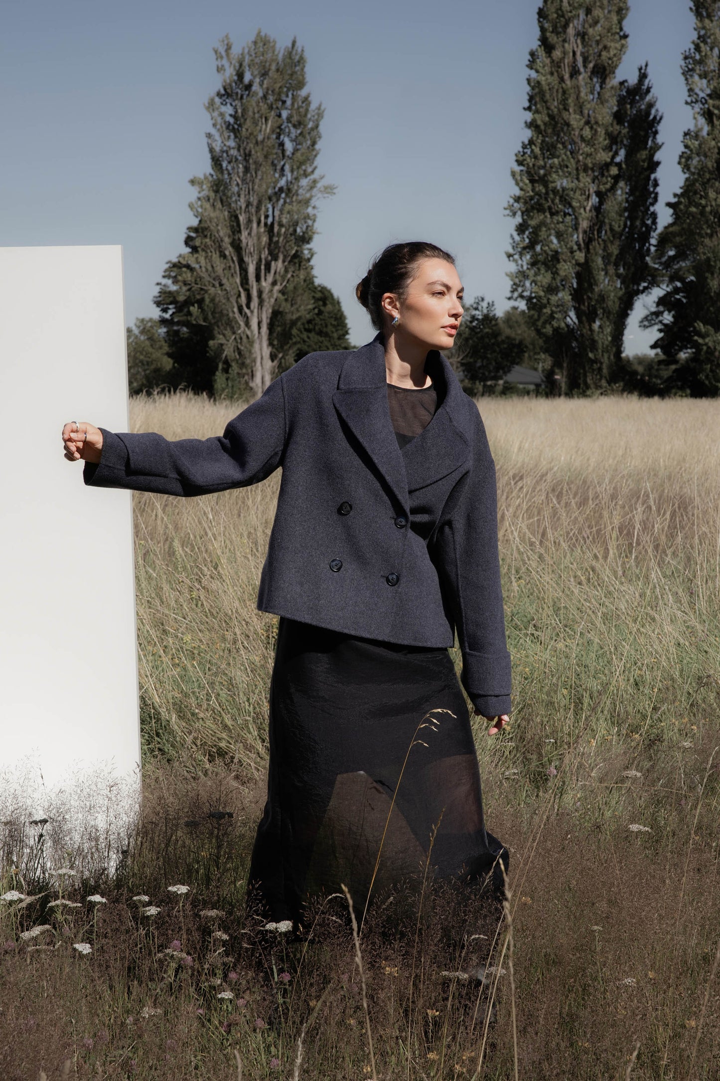 The Double Breasted Wool Blend Coat
