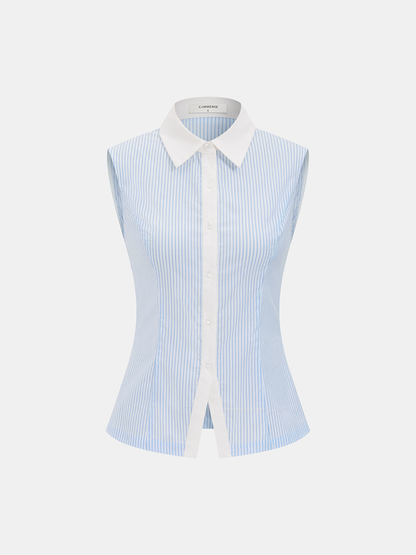 Striped Sleeveless Shirt