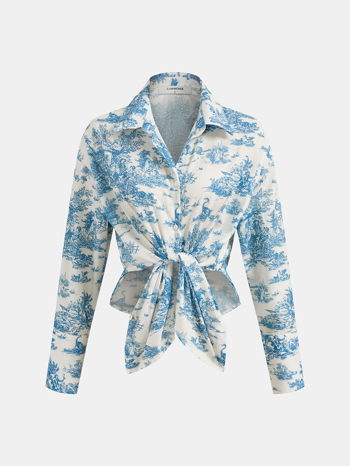 Printed Long sleeve Shirt & Shorts Set