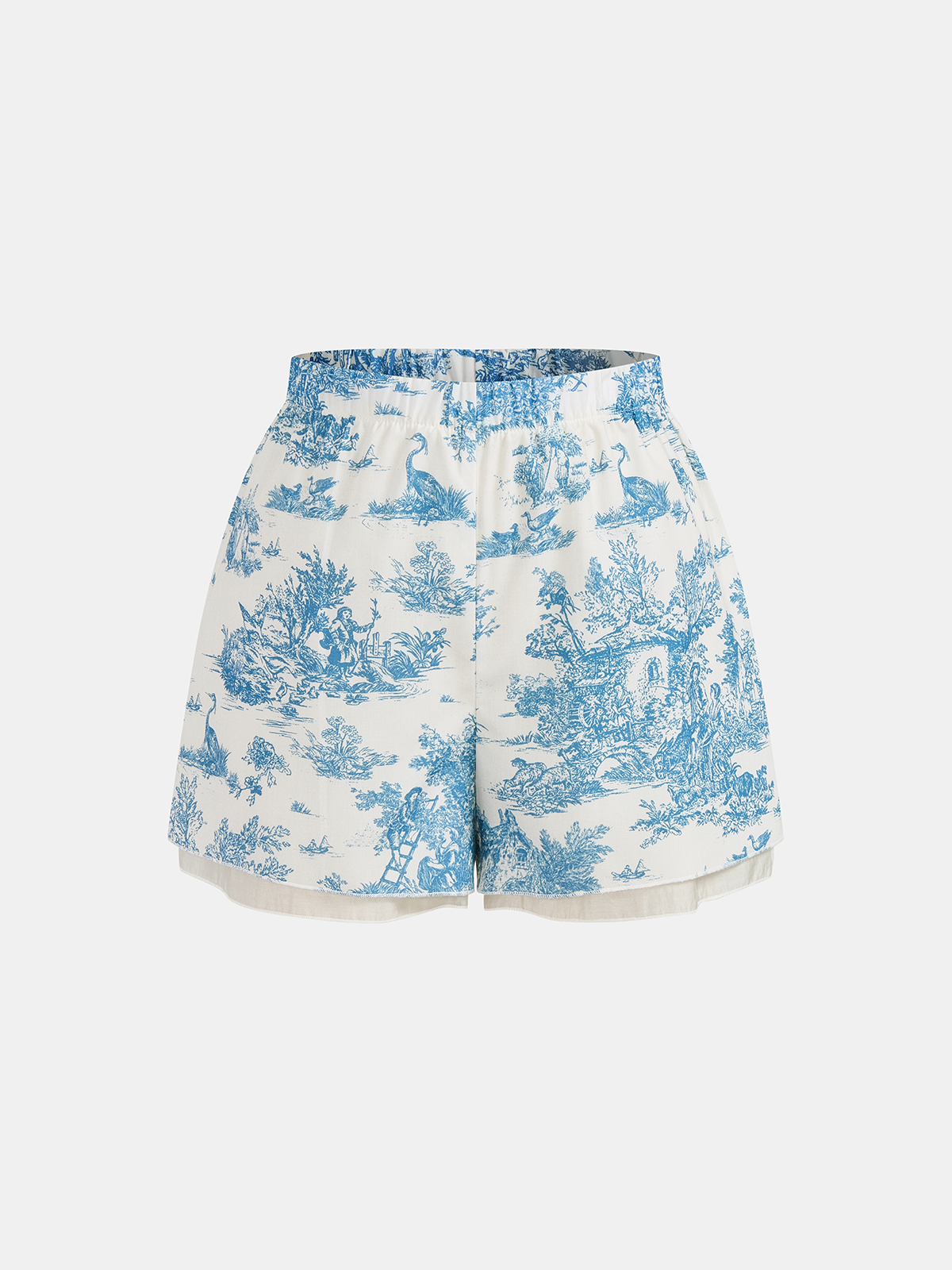 Printed Long sleeve Shirt & Shorts Set