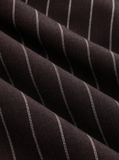 Wrap Tie-Waist Pinstripe Wide-Leg Pants