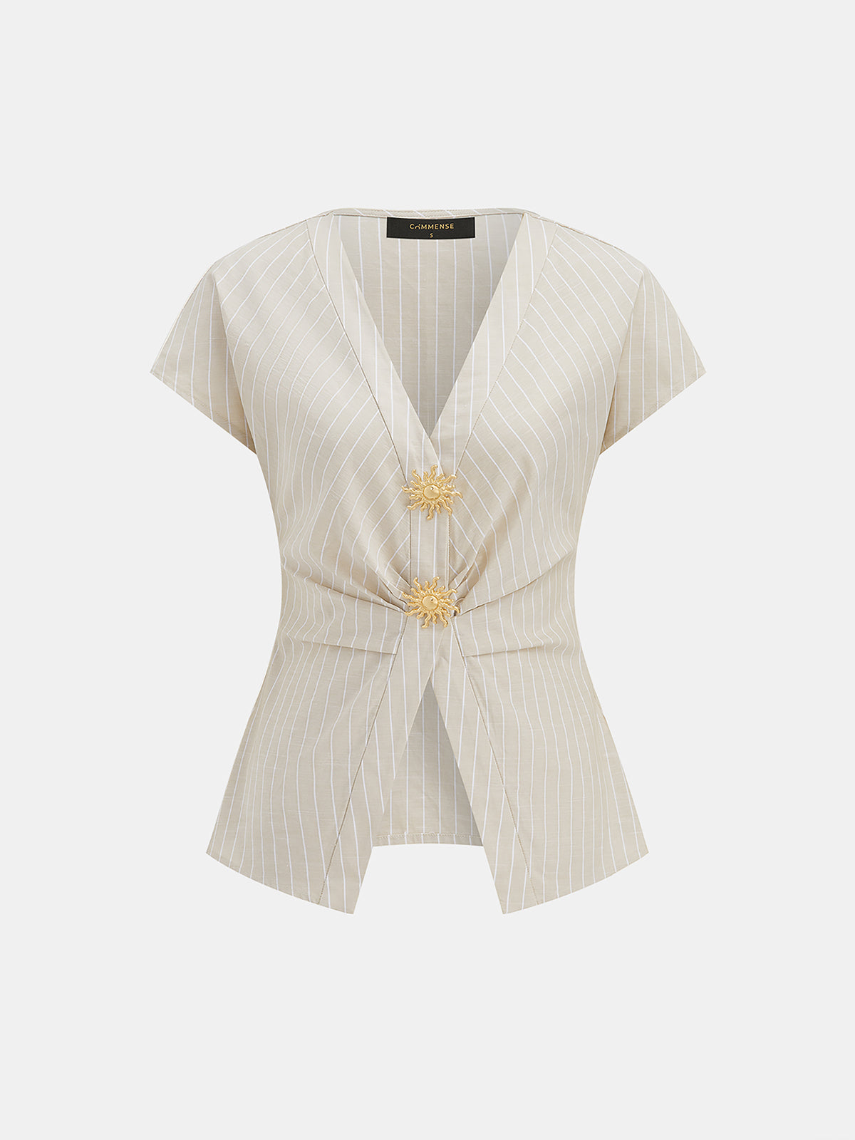 Striped Cotton Two Piece Pants Set