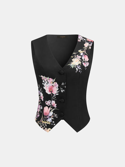 Floral Print Two Piece Shorts Set