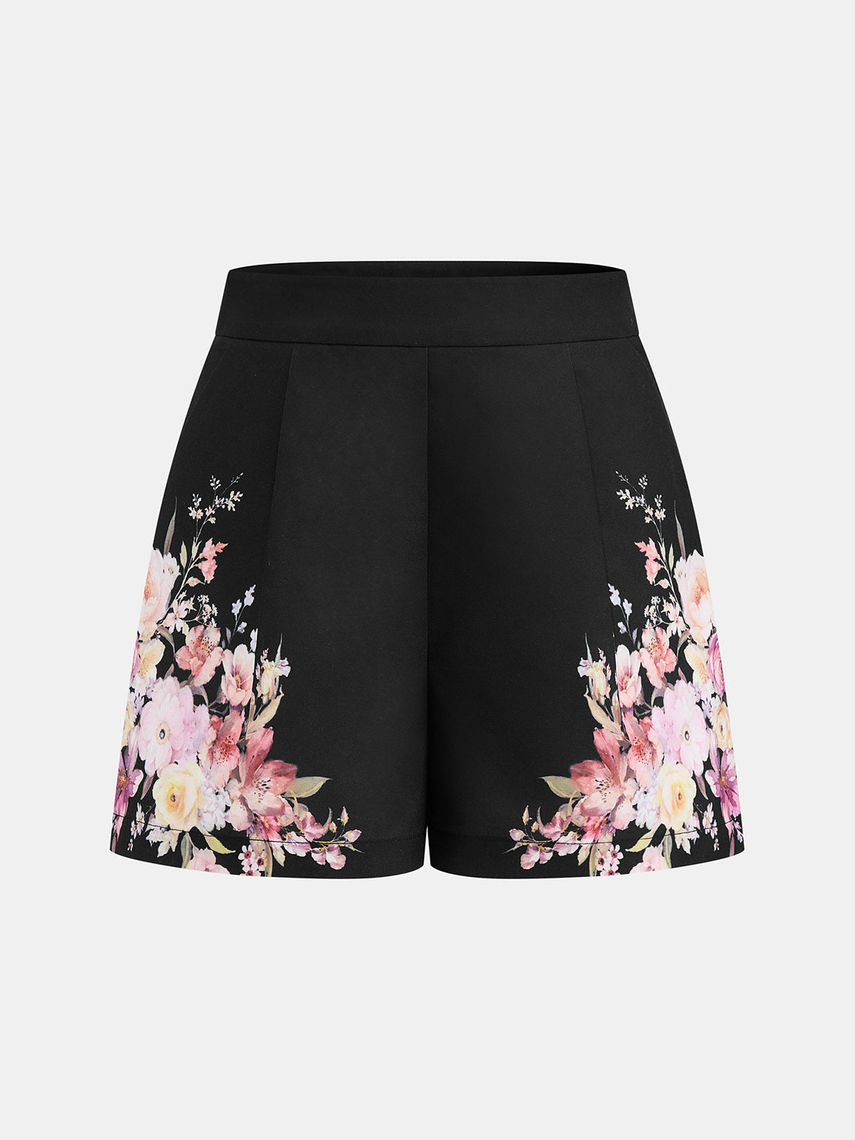 Floral Print Two Piece Shorts Set