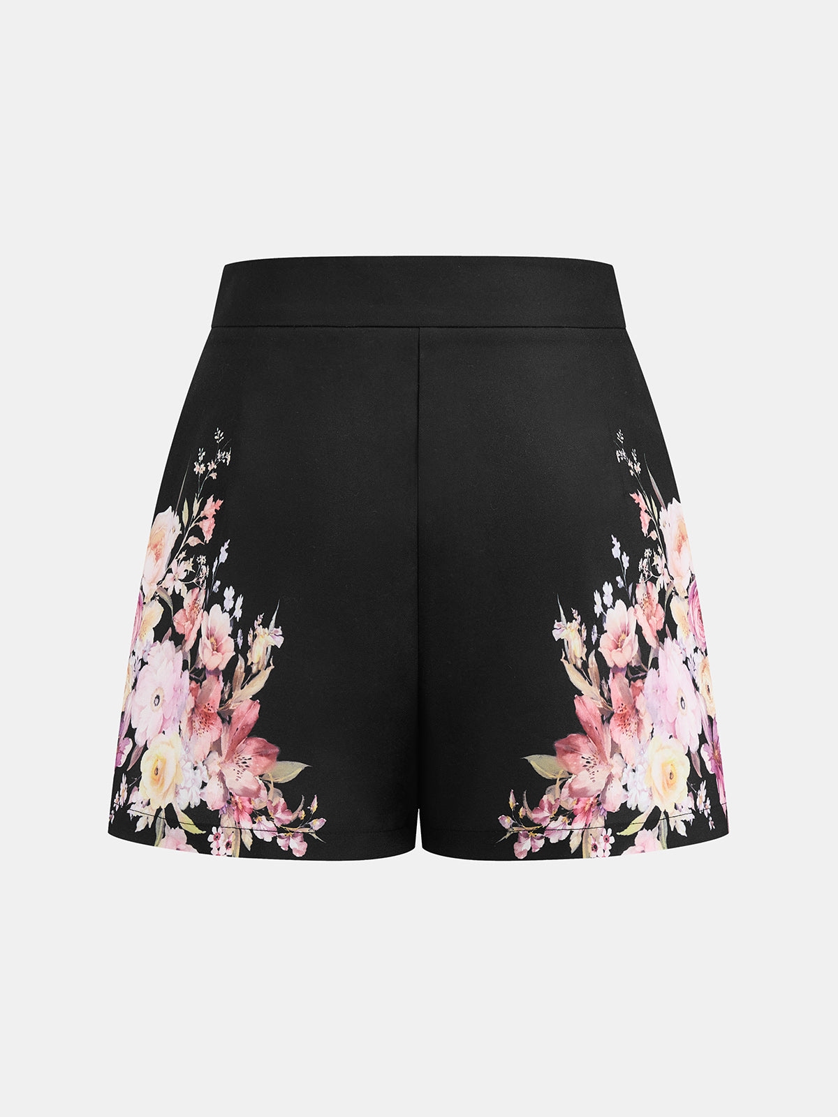 Floral Print Two Piece Shorts Set