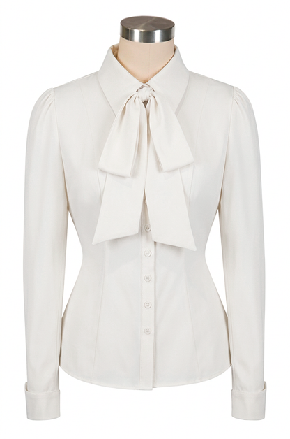 Office Affair Classic Blouse (White)