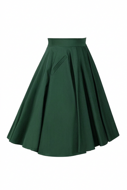 D'Amour Circle Skirt (Bottle Green)