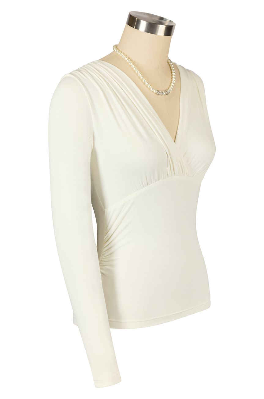 D'Amour Follies Cross Over Top (Ivory)