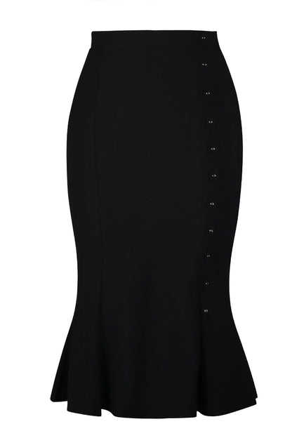 D'Amour Mermaid Wiggle Skirt (Black)