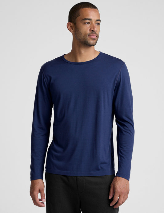 Merino Wool Men's Long Sleeve Crew