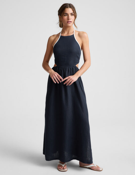 SoftWash Linen Halter Dress