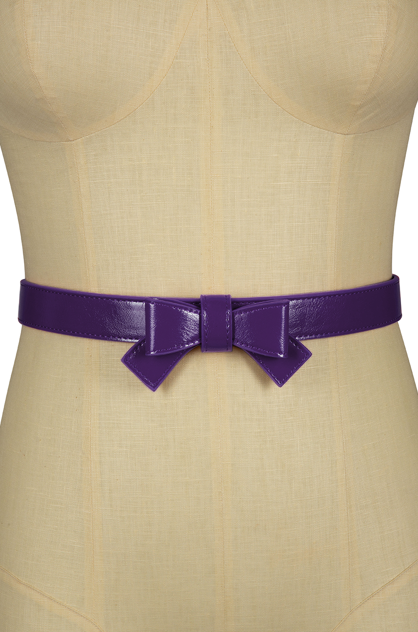 Pretty Kitty Follies Bow Belt (Purple)