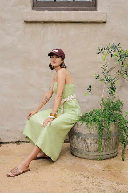 The Linen Studio Strapless Dress
