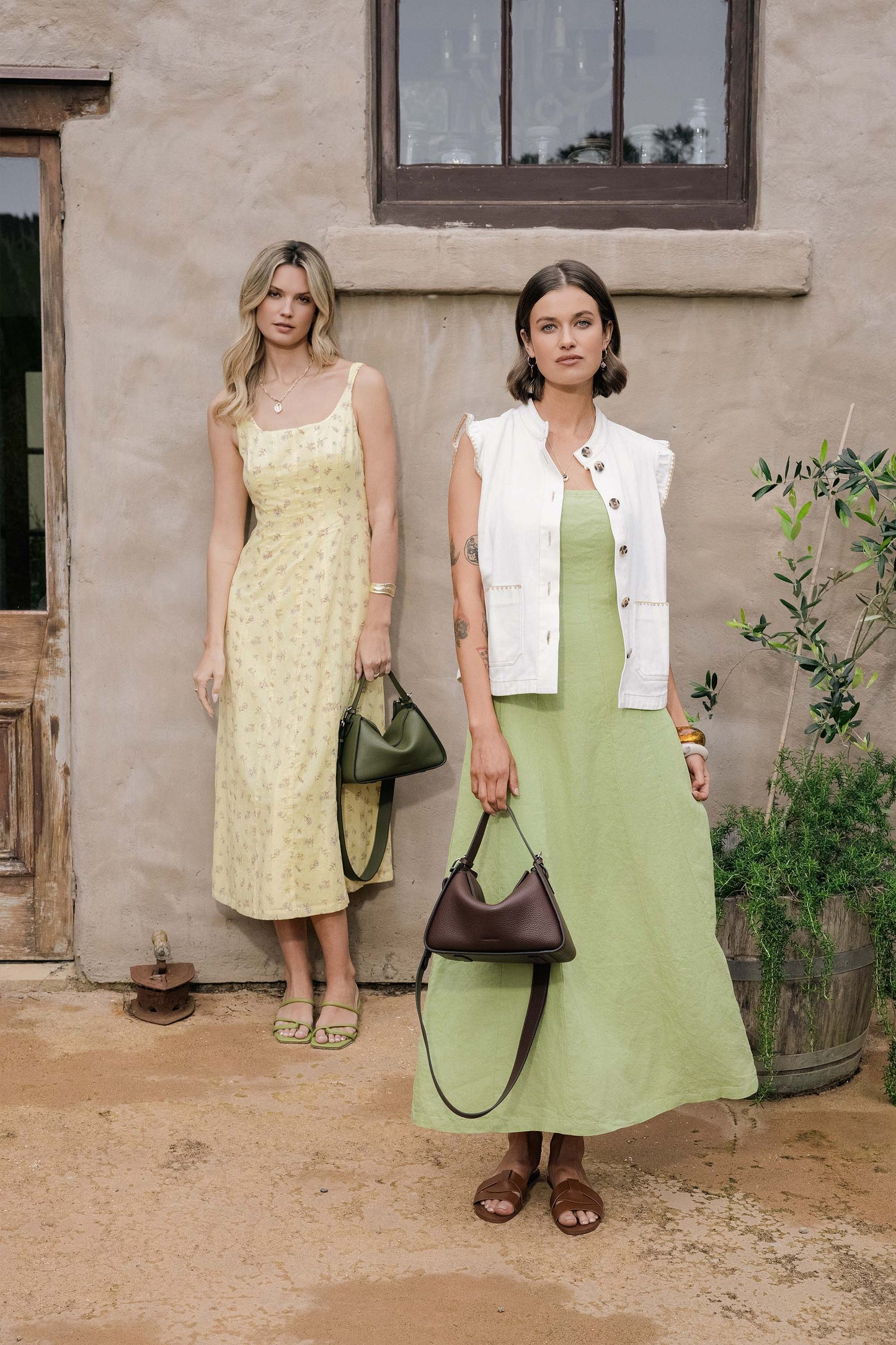 The Linen Studio Strapless Dress