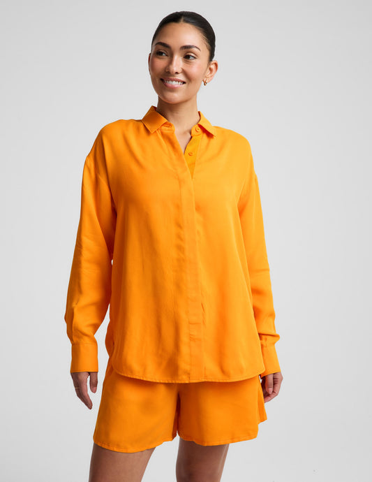 Sunkissed Cupro Button Down
