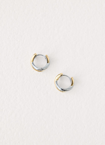 Yin & Yang Earrings - Silver /Gold