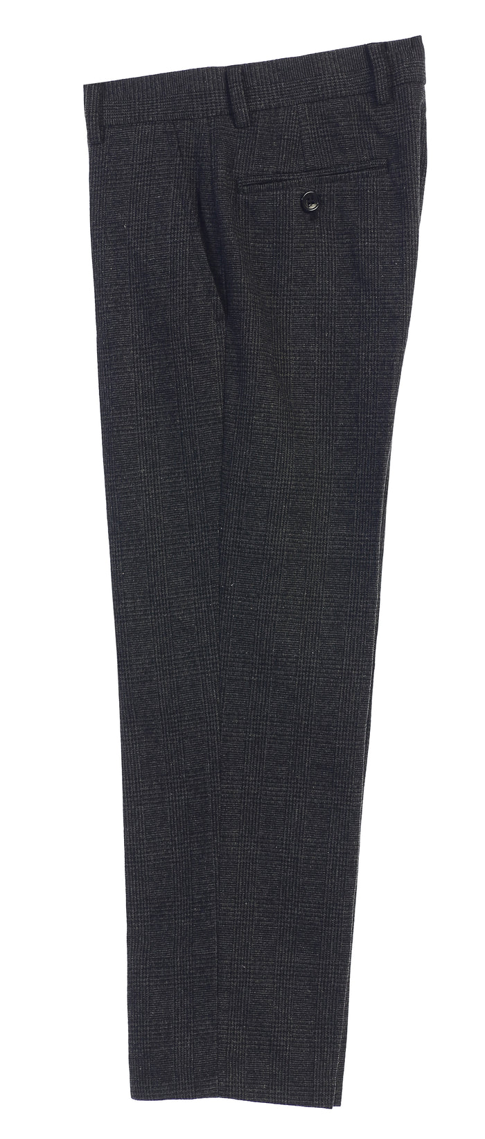 Boys 2 Piece Tweed Plaid Vest and Pants Set