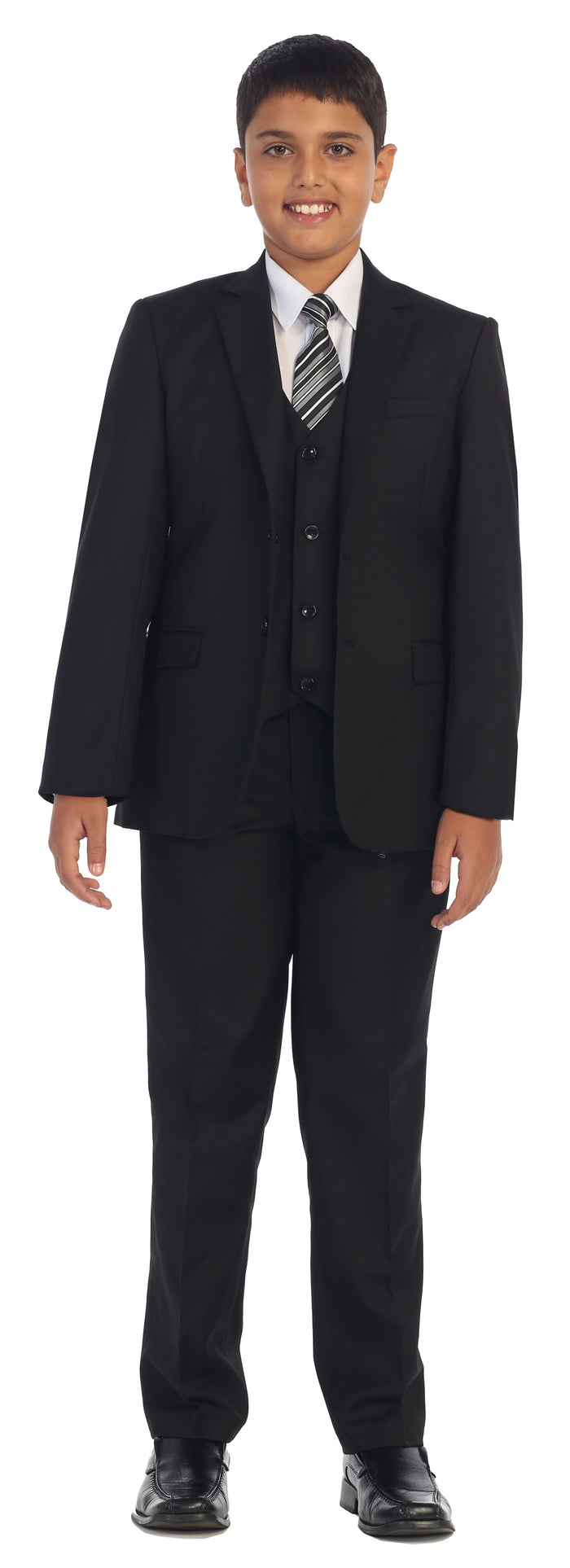 Boys formal Black regular suit (7 pcs)