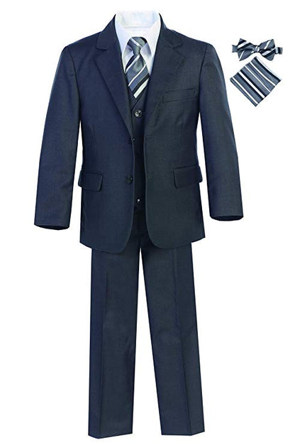Boys formal Charcoal Regular suit (7 pcs)