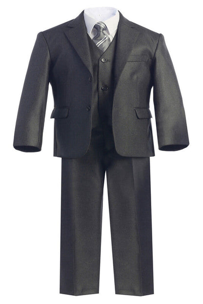 Boys formal Charcoal regular suit (7 pcs)