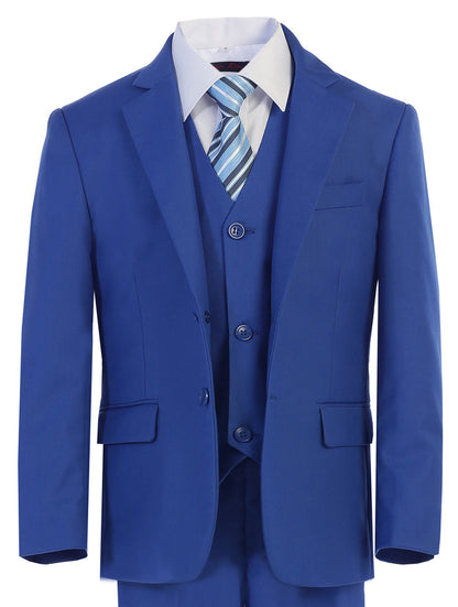 Boys formal Royal Blue regular suit (7 pcs)