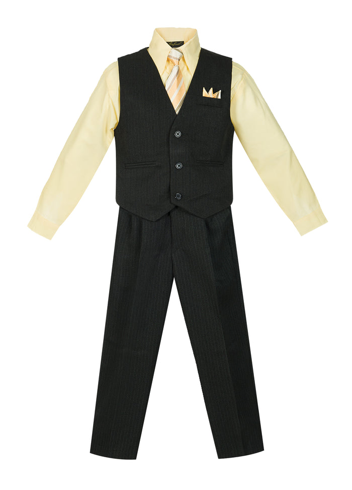 Boys formal vest set with tie (4 pcs)
