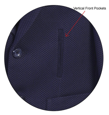 Boy's Lightweight Waffle Weave Textured Blazer Jacket