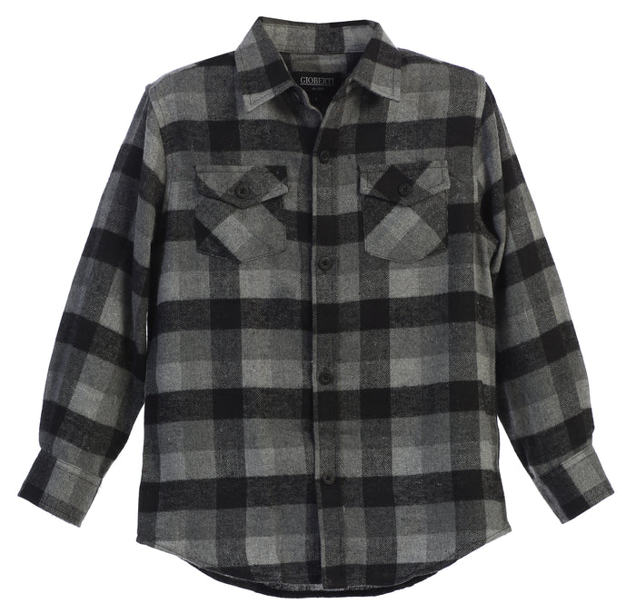 Boy's Long Sleeve Flannel Shirt