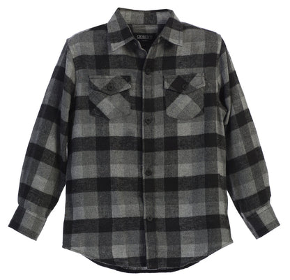 Boy's Long Sleeve Flannel Shirt