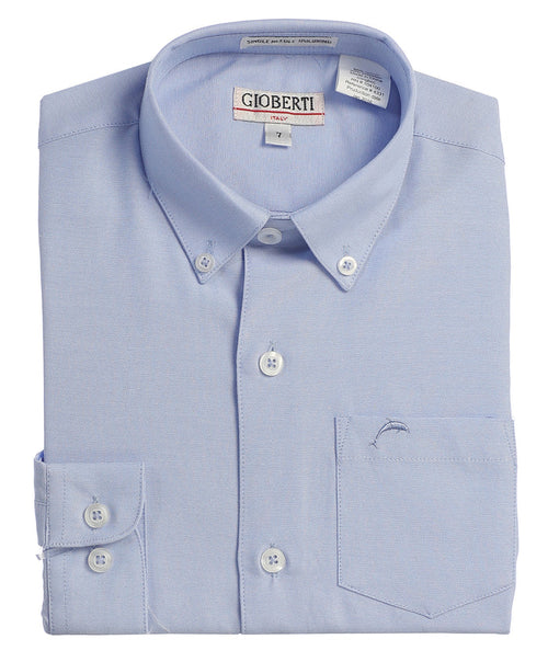 Boy's Oxford Long Sleeve Dress Shirt