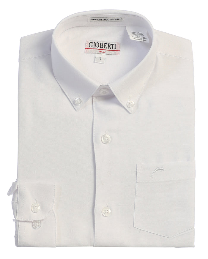 Boy's Oxford Long Sleeve Dress Shirt