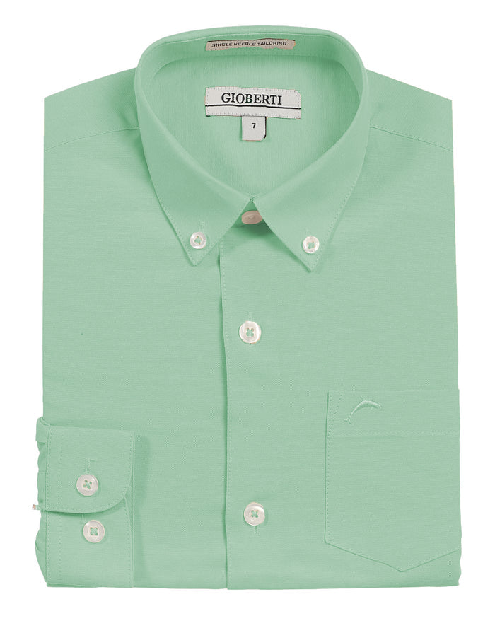 Boy's Oxford Long Sleeve Dress Shirt