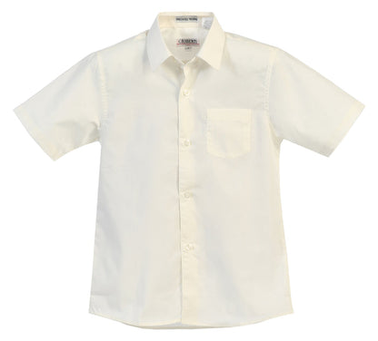 Boy's Short Sleeve Solid Dress Shirt