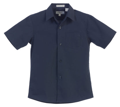Boy's Short Sleeve Solid Dress Shirt