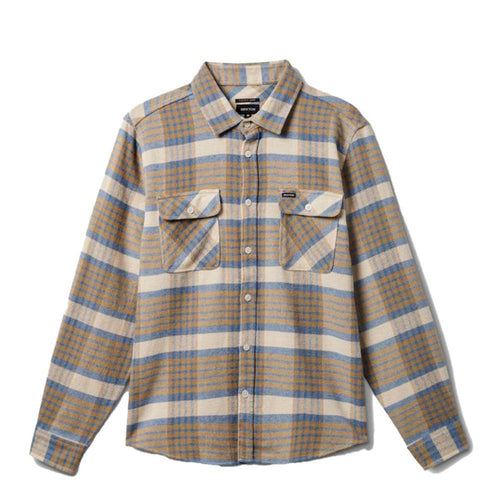 Camisa Men Bowerly Flannel White Cap Sand Blue