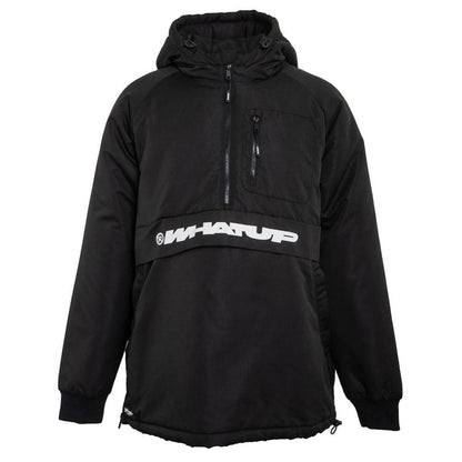 Cortaviento WHATUP Half Zipper Hombre I2381  Negro