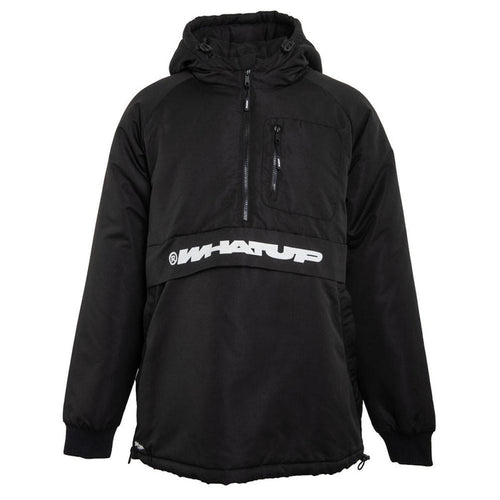 Cortaviento WHATUP Half Zipper Hombre I2381  Negro