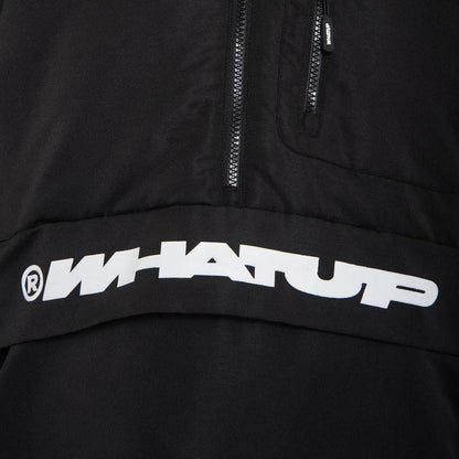 Cortaviento WHATUP Half Zipper Hombre I2381  Negro