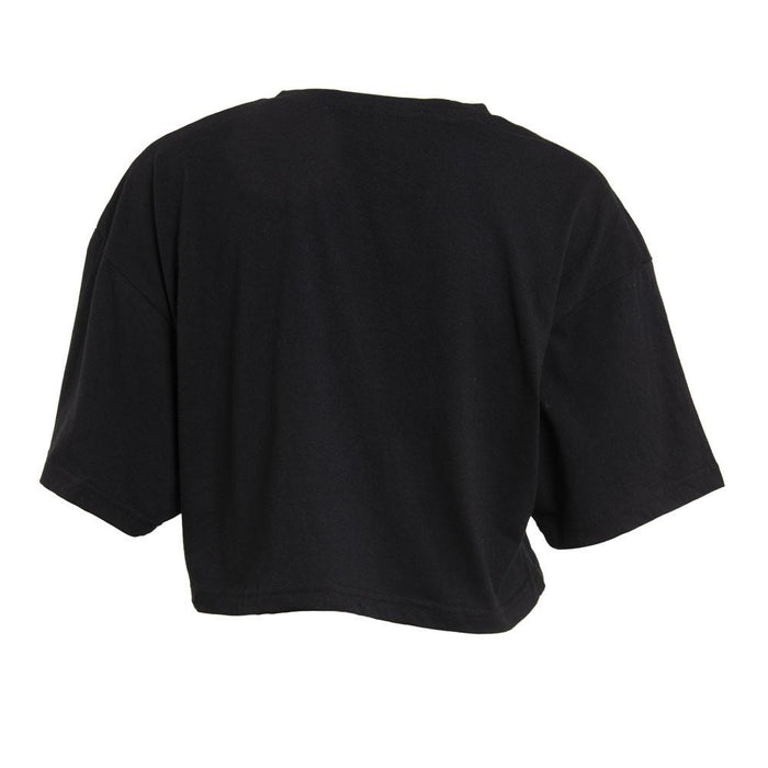 Crop Top Women Black Print Mistic