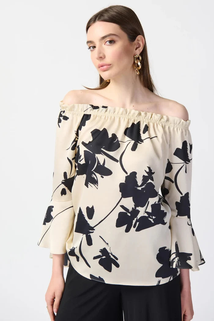 Joseph Ribkoff - Top - Beige/Black