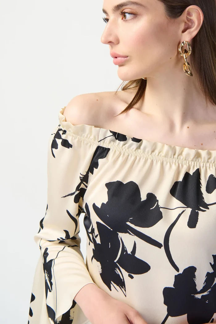Joseph Ribkoff - Top - Beige/Black