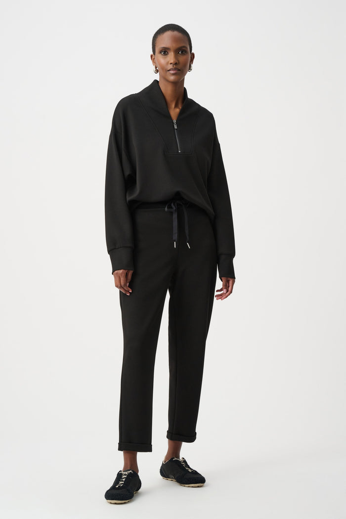 Joseph Ribkoff Scuba Jersey Pull-On Jogger Pants - Black