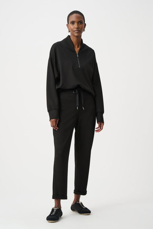 Joseph Ribkoff Scuba Jersey Pull-On Jogger Pants - Black
