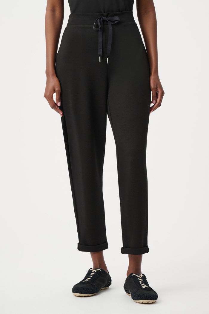 Joseph Ribkoff Scuba Jersey Pull-On Jogger Pants - Black