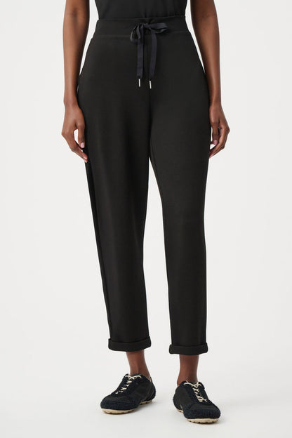 Joseph Ribkoff Scuba Jersey Pull-On Jogger Pants - Black