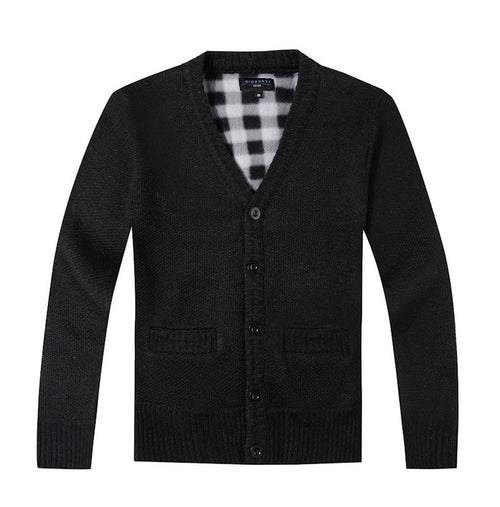KIDS AND BOYS V-NECK BUTTON DOWN CARDIGAN SWEATER
