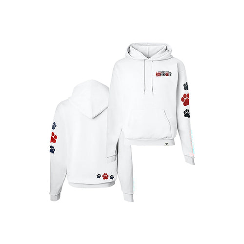 Ladies Pawtriots Paws Hooded Sweatshirt-White